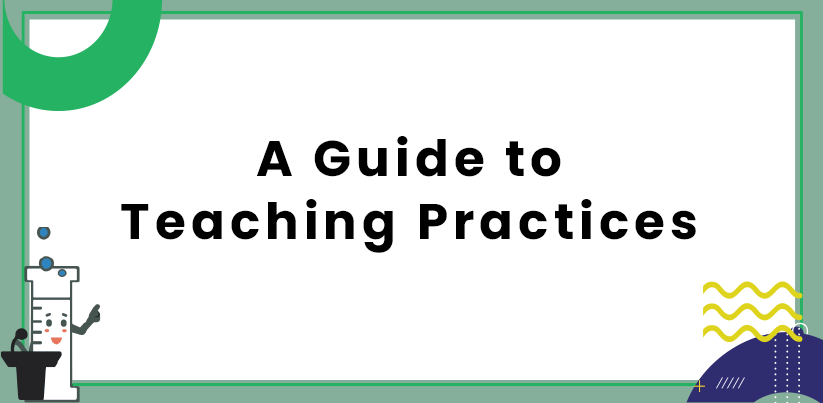 image with text overlay a guide to teaching practices