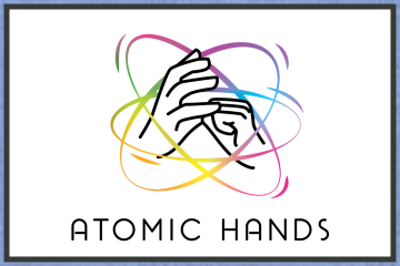 Atomic hands logo