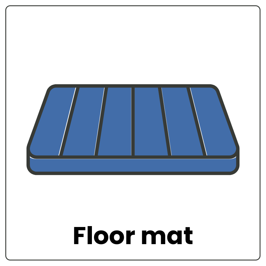 Floor mat - Small rug and the words floor mat