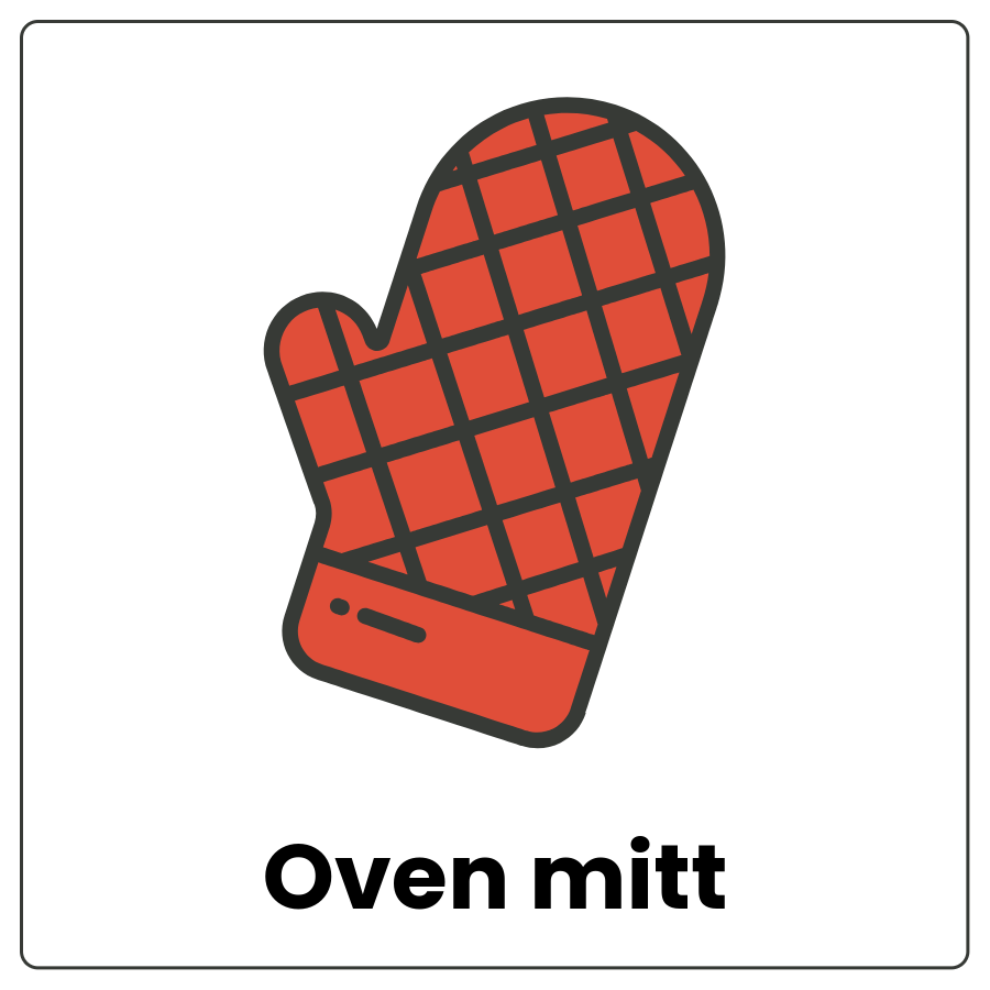 Visual Cue: Oven mitt - Oven mitt