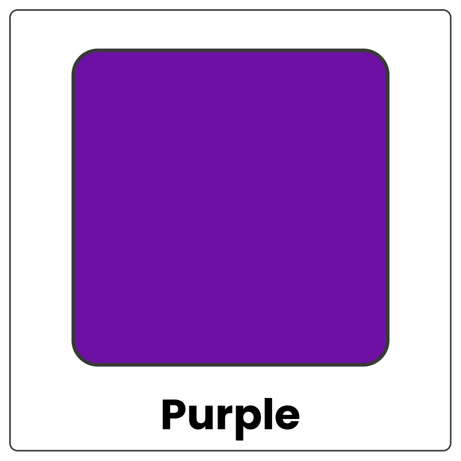 Visual Cue: Purple - purple