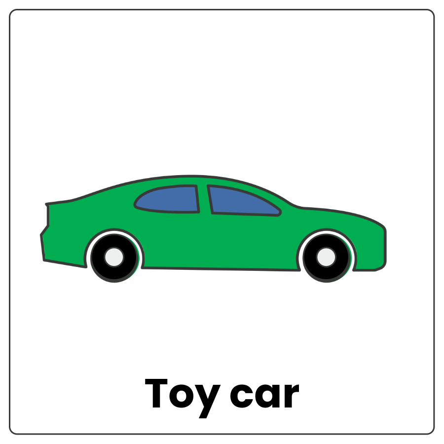 Visual Cue: Toy car - Toy car