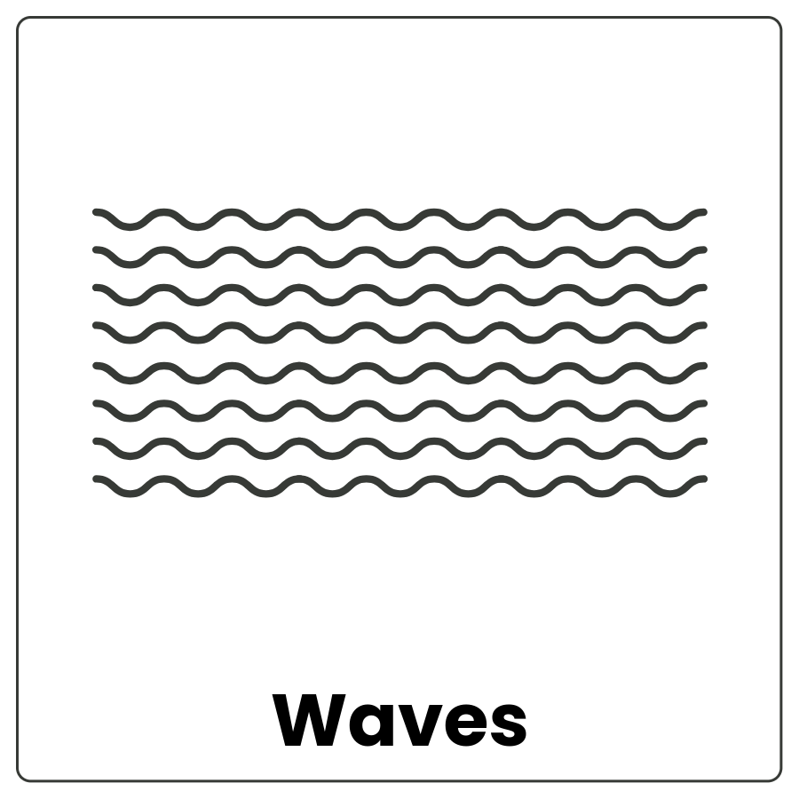 Set of lines with regular curves along the length
