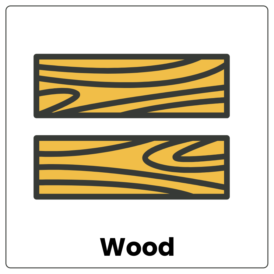 Visual Cue: Wood - wood